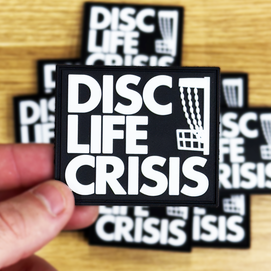 Disc Life Crisis Velcro Patch (2.5"x2.125")